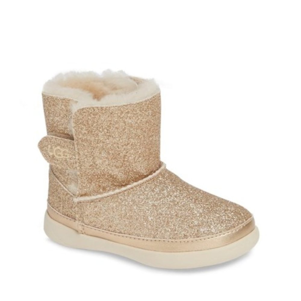 NEW UGG Keelan Glitter Genuine Shearling Boot KIDS